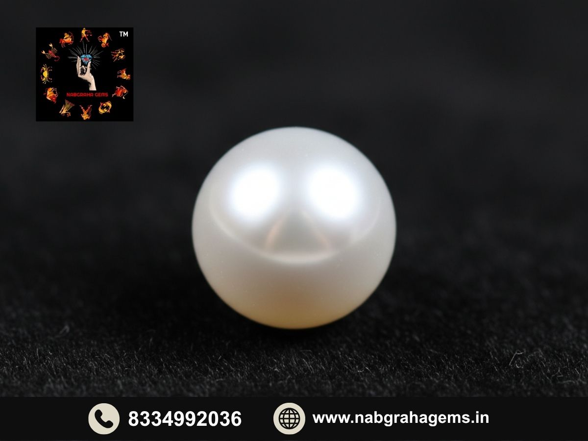 Natural Burmese pearl gemstone with smooth shine and certified quality