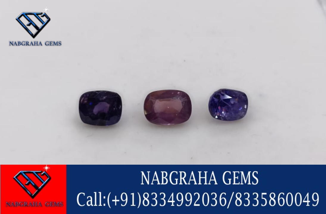 Natural Rakhtomukhi-Neela/Reddish-Blue Sapphire[CEYLONISE]