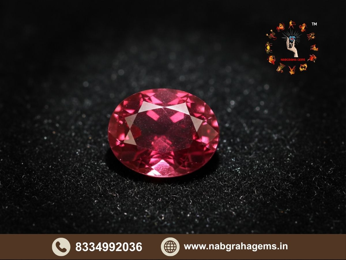 Natural Burma ruby gemstone with deep red color and premium quality