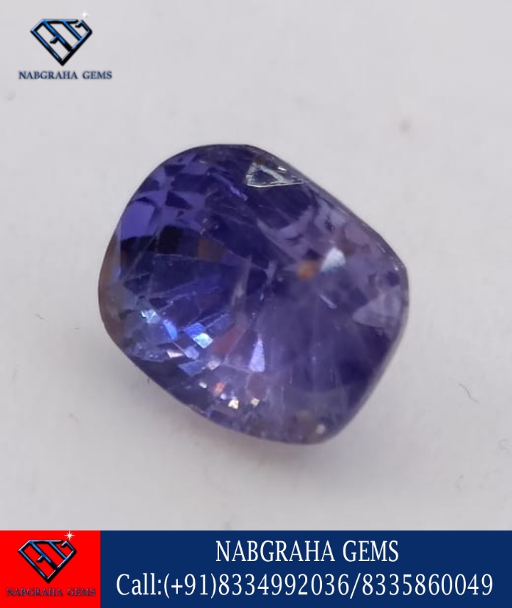 Natural Rakhtomukhi-Neela/Reddish-Blue Sapphire[CEYLONISE]