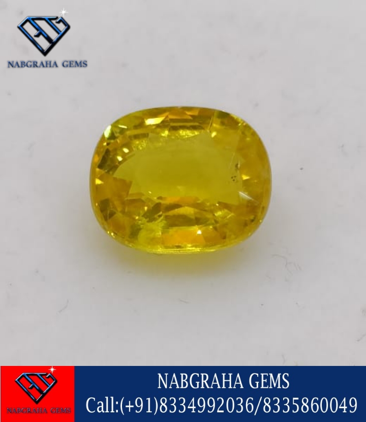Natural Yellow Sapphire/Pokhraj Gemstone[BANGKOK]